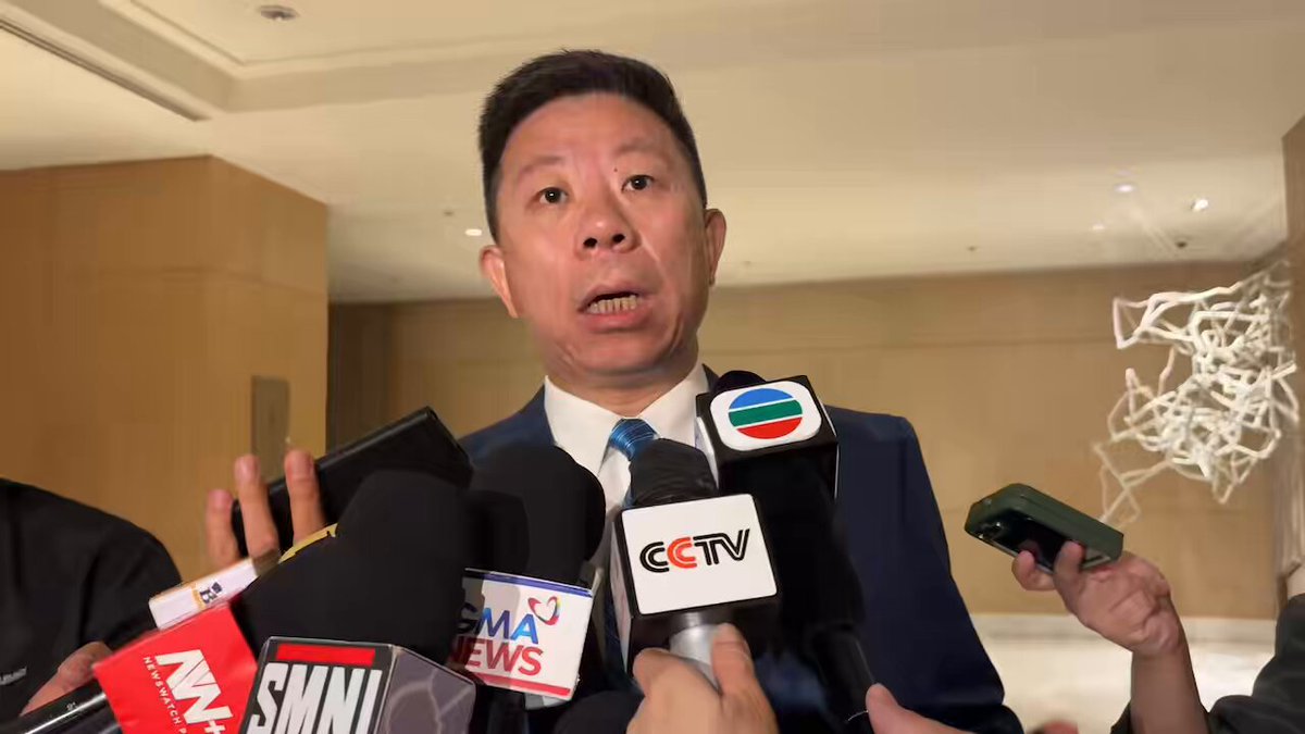 Chinese Ambassador Jing Quan distanced Beijing from the China Daily editorial depicting Filipinos as a scraggly and timid monkey in barong and salakot, saying it was "just the media's action" and "nothing related to government." | via Zen Hernandez
