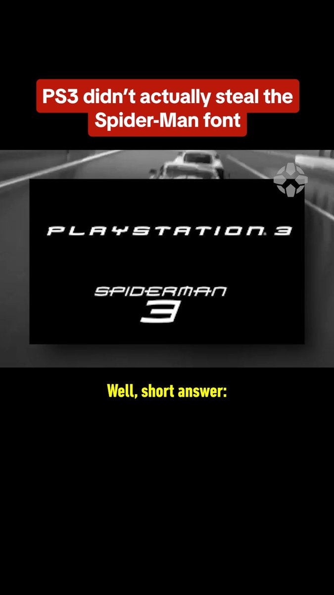 Did the Sony REALLY steal the Spider-Man font for the PlayStation 3?