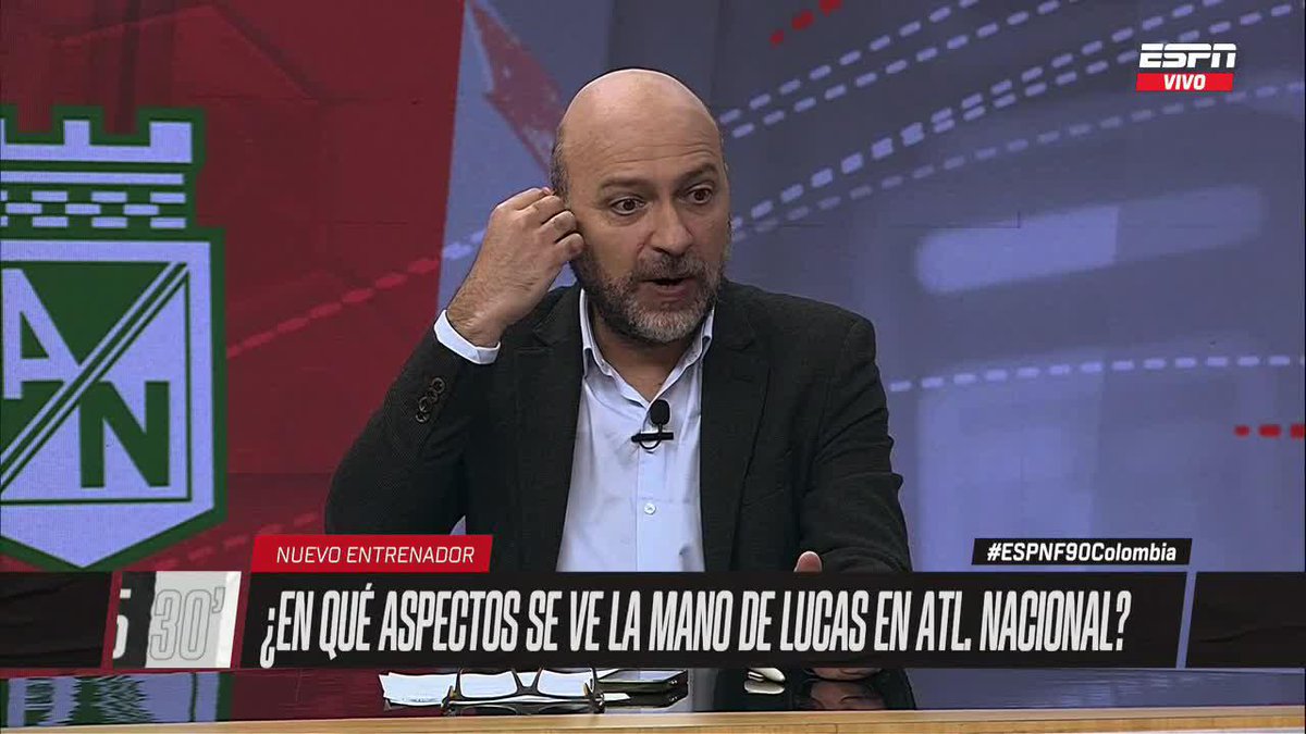 ¿En qué aspectos se ve la mano de Lucas González en Nacional? Para Nicolás Samper, la convicción del bogotano para unir a Cardona y Rengifo en cancha es diciente del DT. ▶️ No te pierdas #ESPNF90Colombia en el Plan Premium de #DisneyPlus