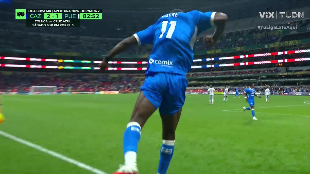 ¡GOOOOOL DE CRUZ AZUL! ¡EBERE PONE EL 2-1! 🚂 ¡Golazo de la Máquina! #TuLigaLateAqui