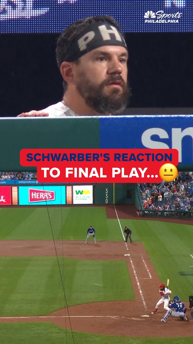 Not the way Schwarber wanted to see it end 😐