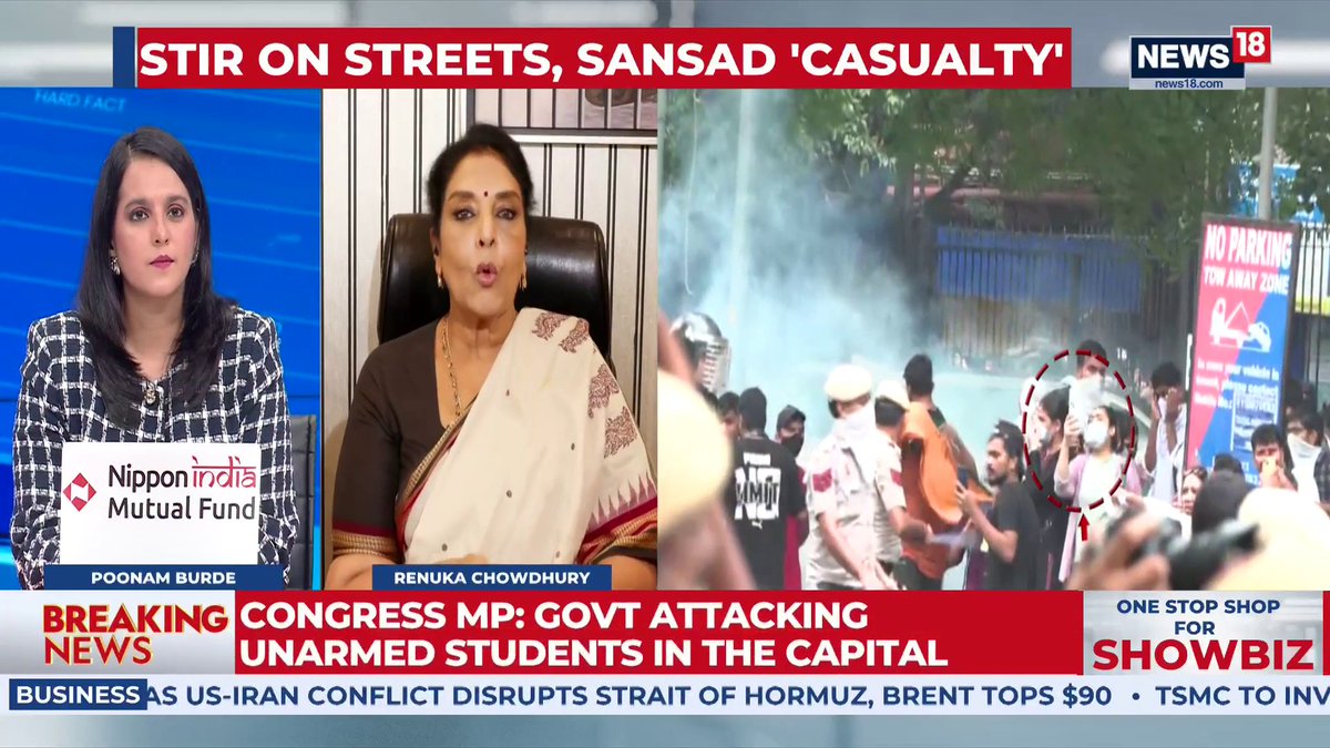 I have always been a Renuka Fan. Incidentally she was by innuendo compared with a rakshashi by khi khi-she demolishes a Godi anchor by asking “while students are being lathi charged outside u expect us to debate 10 stanzas of Vande Mataram inside?”