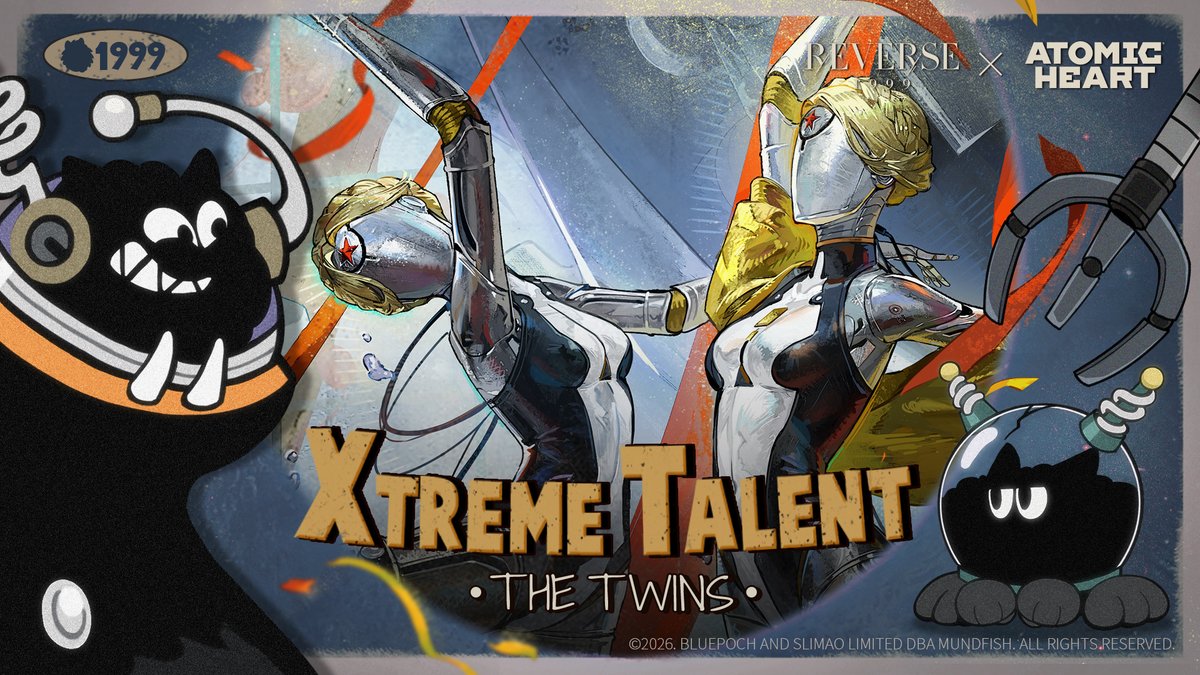 Xtreme Talent - The Twins | Reverse: 1999 x Atomic Heart Welcome to XXXXXXtreme Talent! We, the Carbuncles, are unstoppable! Let's dive into The Twins's arcane skills and create the ketchup, oops, setup. HD: #Reverse1999 #Reverse1999AtomicHeartCollab