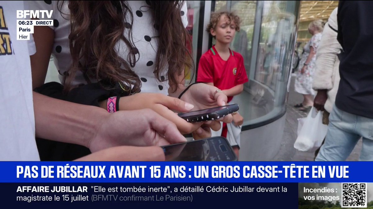 Interdiction des réseaux sociaux aux moins de 15 ans: une application difficile?