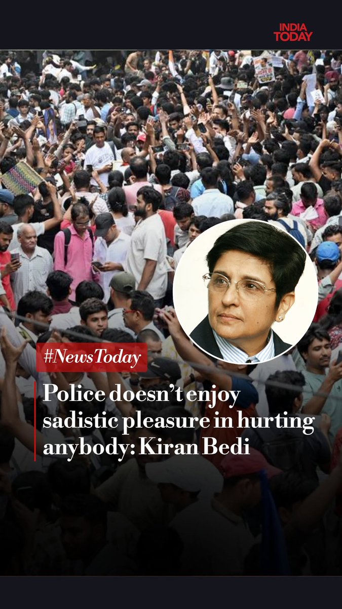 Would Kiran Bedi have signed off on similar orders for baton charges and heavy police deployment against young protesters raising valid concerns, such as exam scams? Here's what Kiran Bedi said. #Delhi #NewsToday #StudentProtest #JantarMantar #Trending #Delhi #DelhiPolice Rajdeep Sardesai #NewsToday