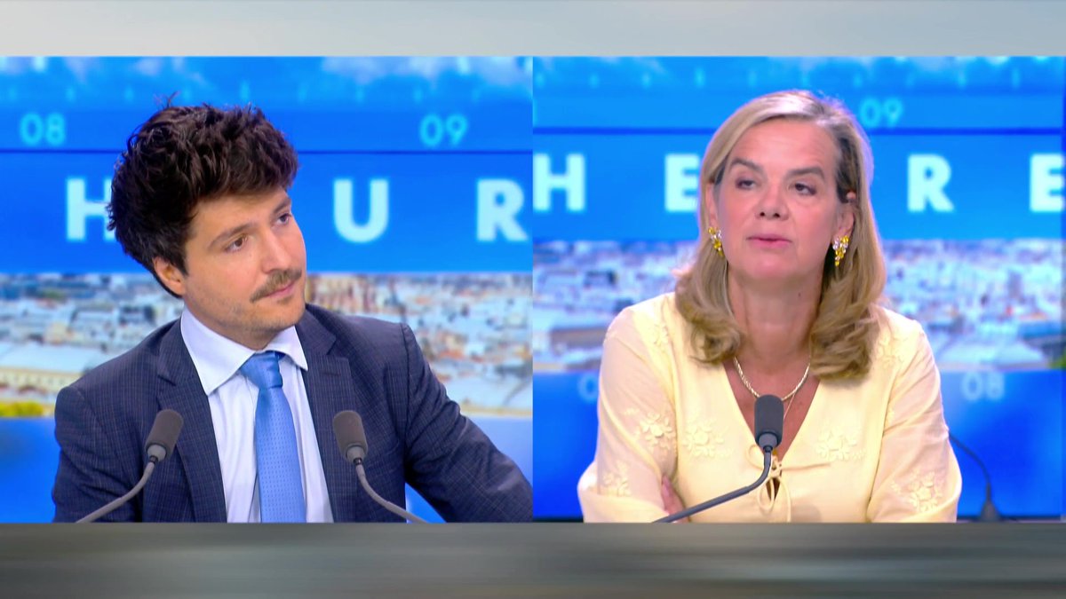 Réseaux sociaux : "Pour mes enfants, c'est : pas de smartphone avant le lycée. Donc pas de smartphone, pas de réseaux sociaux" témoigne Gabrielle Cluzel dans #HDPros sur #Europe1 Eliot Deval