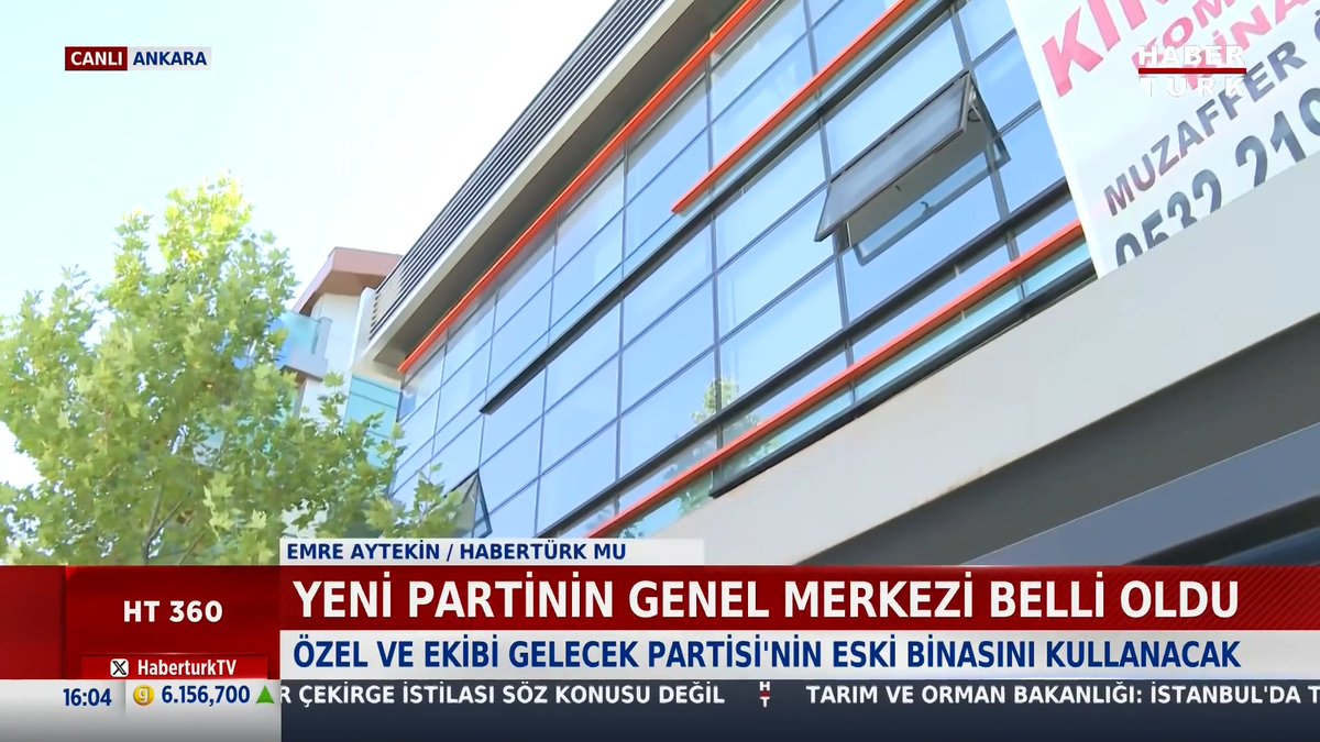 Yeni Parti’nin genel merkezi belli oldu: Gelecek Partisi'nin eski binası.
