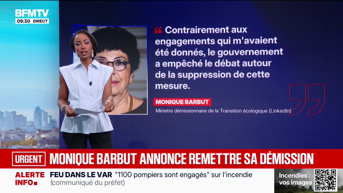 Loi d'urgence agricole: Monique Barbut annonce et justifie sa démission