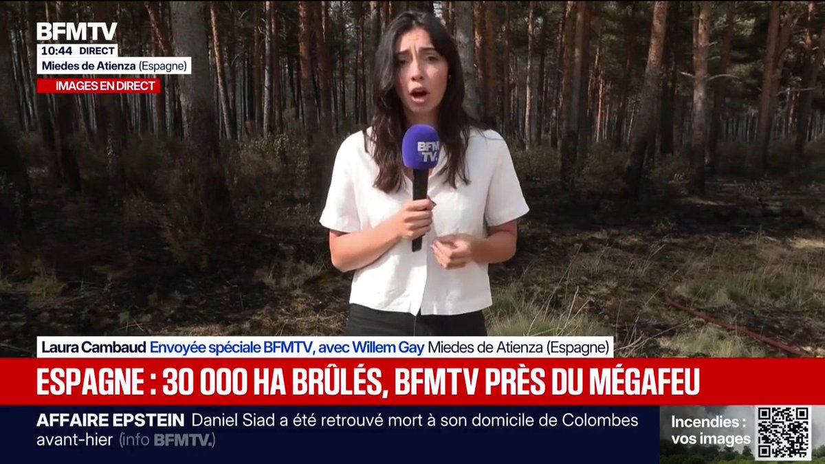 Incendie en Espagne: 32.000 hectares ont désormais été ravagés par les flammes