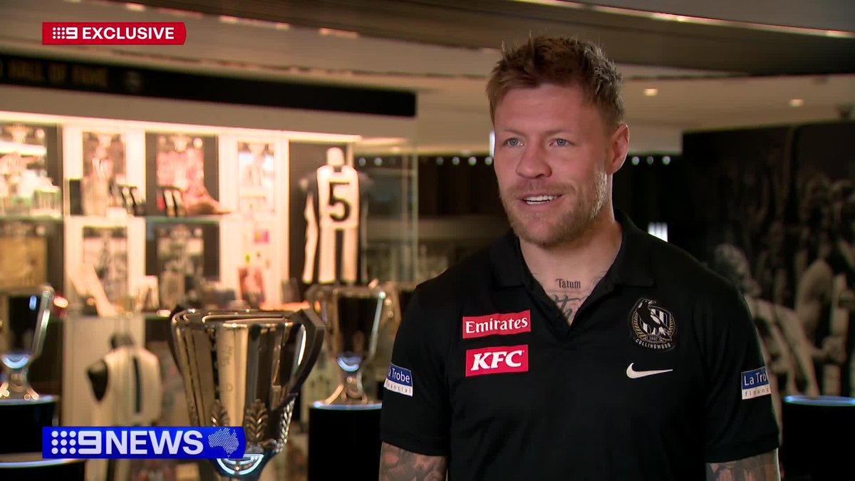 #EXCLUSIVE: A proud Jordan De Goey has opened up on how he overcame his roguish lifestyle to reach 200 games for Collingwood. #9News Owen Leonard