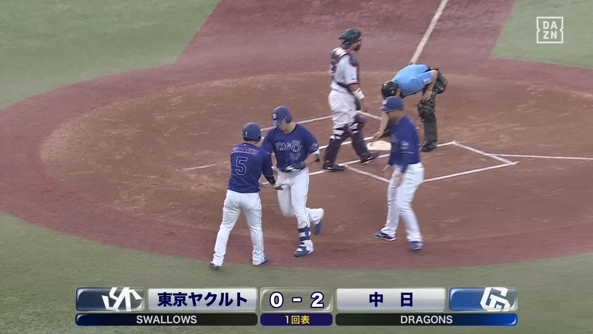 打球はどこへ 高すぎる弾道でスタンドイン 細川成也 第14号先制ホームラン ⚾️ヤクルト×中日 #dragons #だったらDAZN