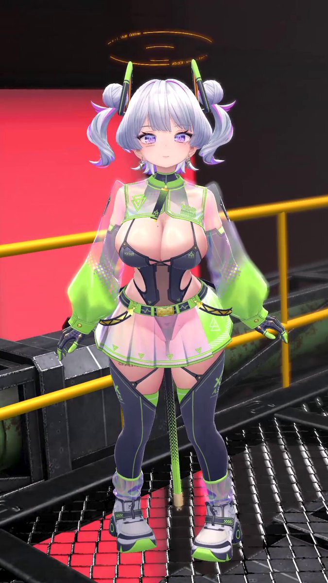 サンプルK02(ケーツー)ちゃん！武器かっこよき！ #VRChat #K02_VRC