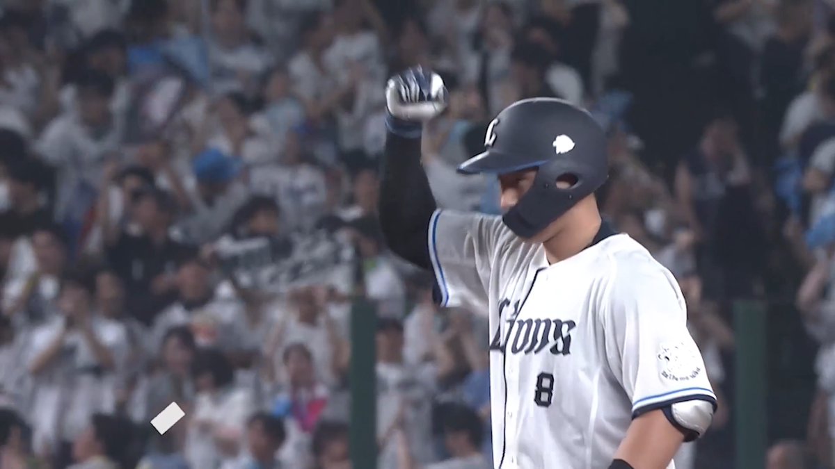 #渡部聖弥 選手の適時二塁打で同点に追いつく！ 得点圏のチャンスを持ち前の打撃で生かします！ #seibulions #打破 #圧倒的至近距離 #バザールコラボシリーズ