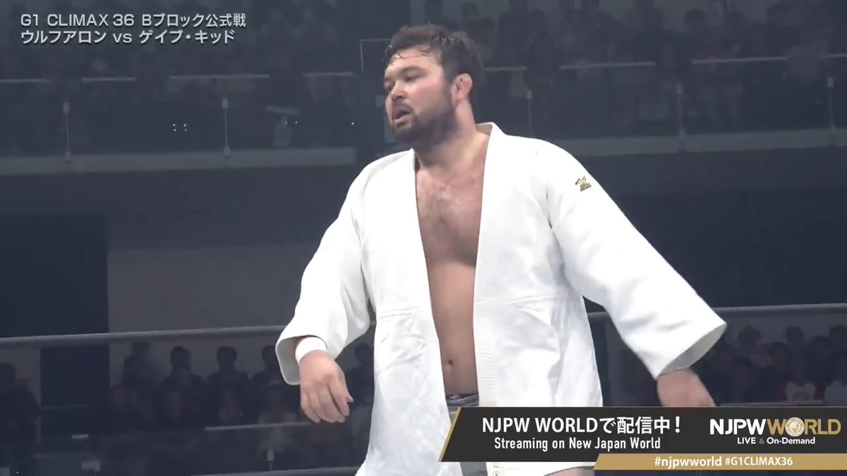 .ウルフアロン A.WOLF "Tokyo Olympics Judo Gold Medalist🥇" Streaming now on #njpwworld #G1CLIMAX36