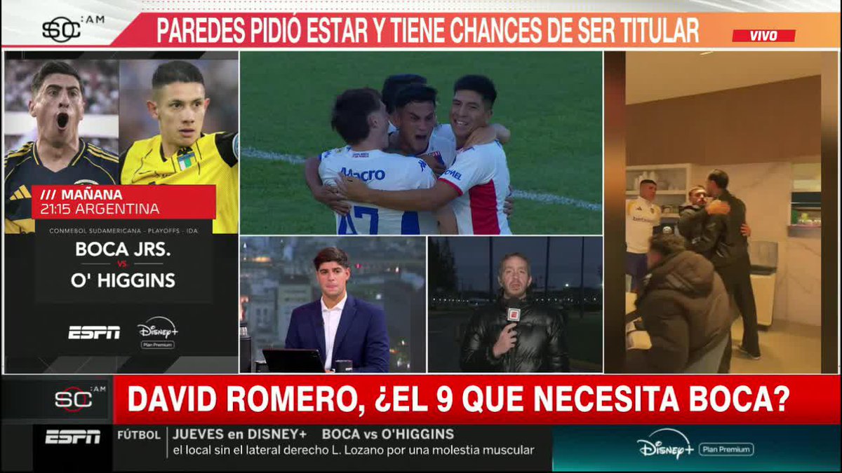 9️⃣ BOCA QUIERE AVANZAR POR UN NUEVO 9: informa Emiliano Raddi que el Xeneize abrió conversaciones por David Romero, delantero de 23 años de presente en Tigre, aunque deberá competir con otros clubes interesados en el jugador. 📺 #SportsCenter | #DisneyPlus Plan Premium