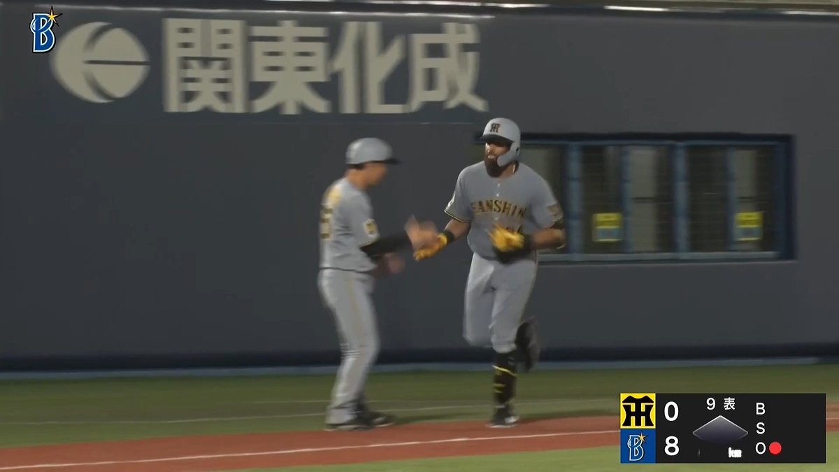 夜空に消えた 挨拶代わりの一発 ガルシア 第1号ホームラン ⚾️DeNA×阪神(ファーム) #阪神タイガース #だったらDAZN #イージースポーツ