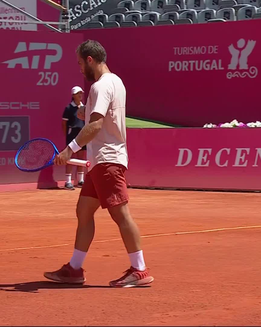 Gaston with a stunning drop volley 😮‍💨 #EstorilOpen