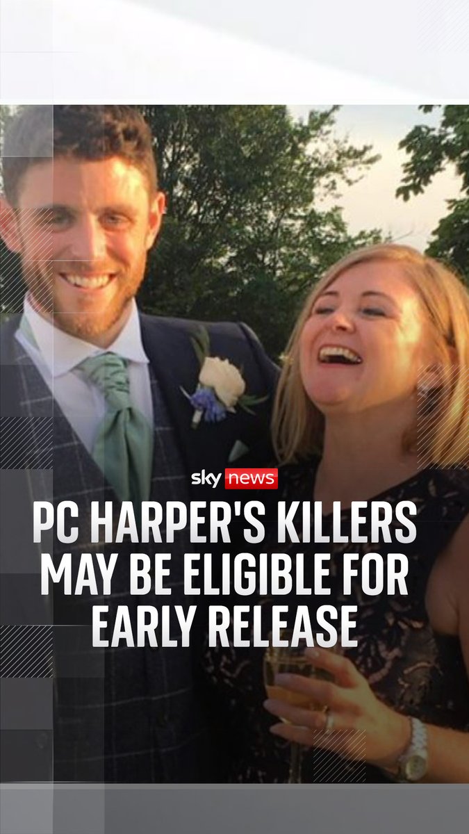 The mother of police officer Andrew Harper has said it feels like an "insult" that two of her son's killers may be eligible for early release from prison. PC Andrew Harper was 28 years old when he sustained fatal injuries while responding to a quad bike theft in Sulhamstead, Berkshire, in August 2019. Barnaby Papadopulos has the story