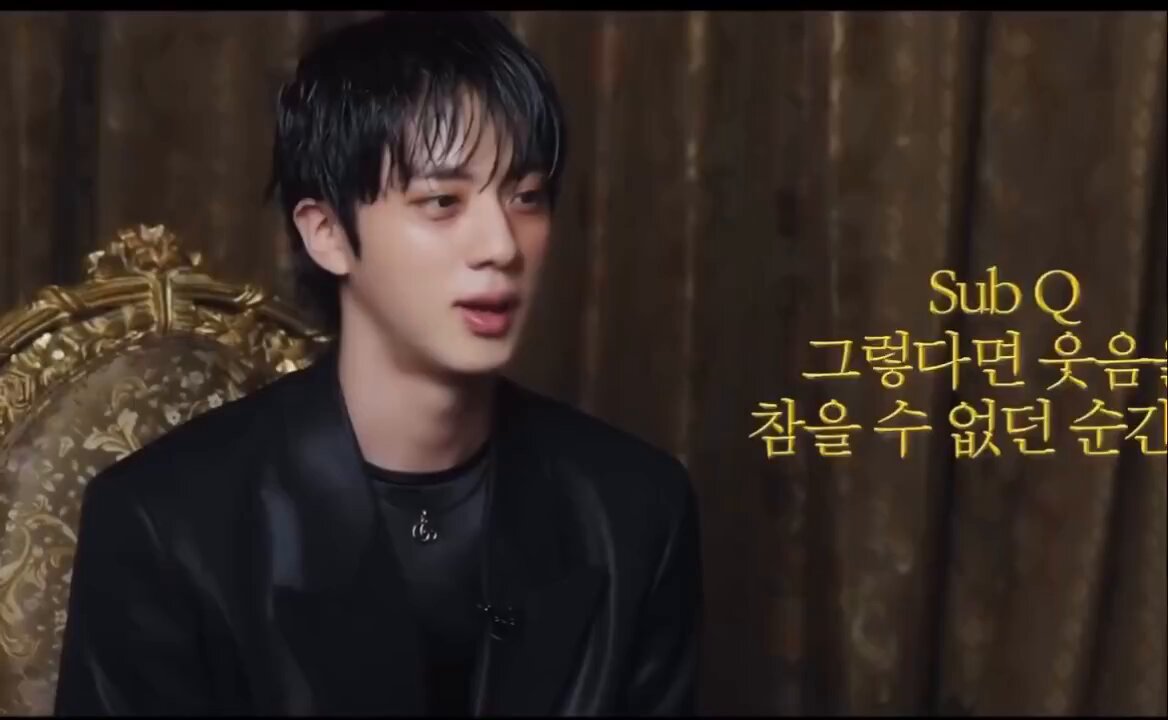 Jin mentioned JUNGKOOK in his Elle Korea Interview when asked about “what moment made him unable to hold his laughter from BTS WORLD TOUR ARIRANG stage” 🐹: There was a part where we randomly played two songs from our old songs. While moving, I ran into Jungkook, and +