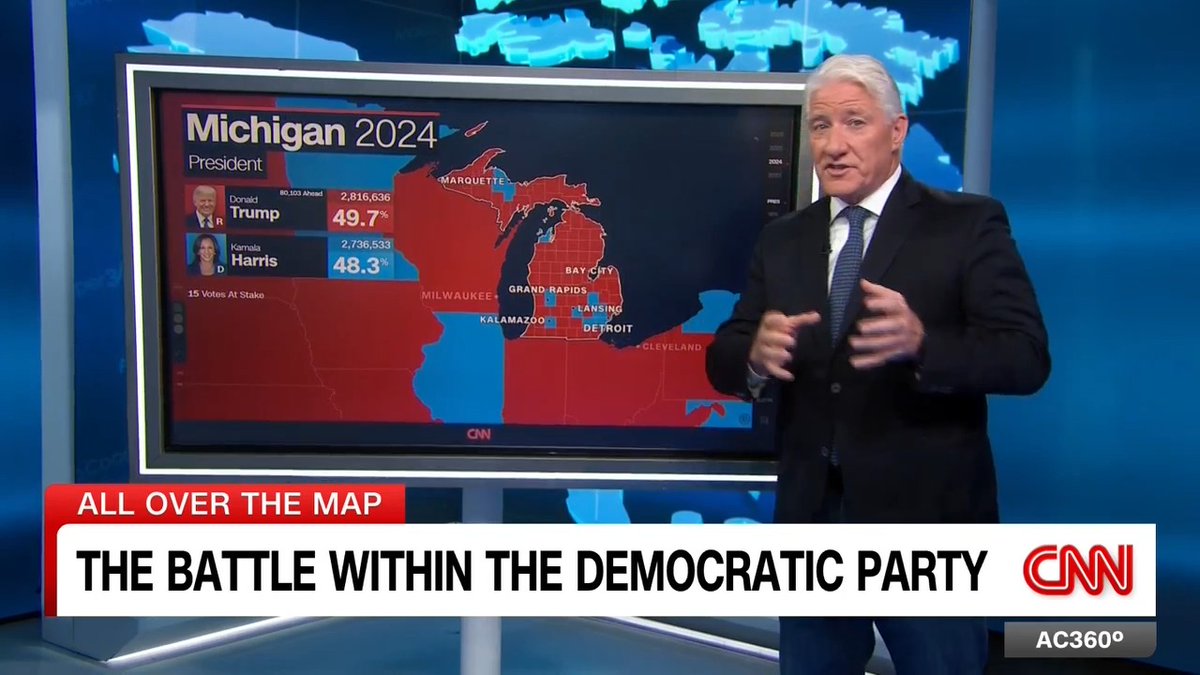 CNN's John King breaks down what could happen in purple Michigan where there's a battle within the Democratic Party.