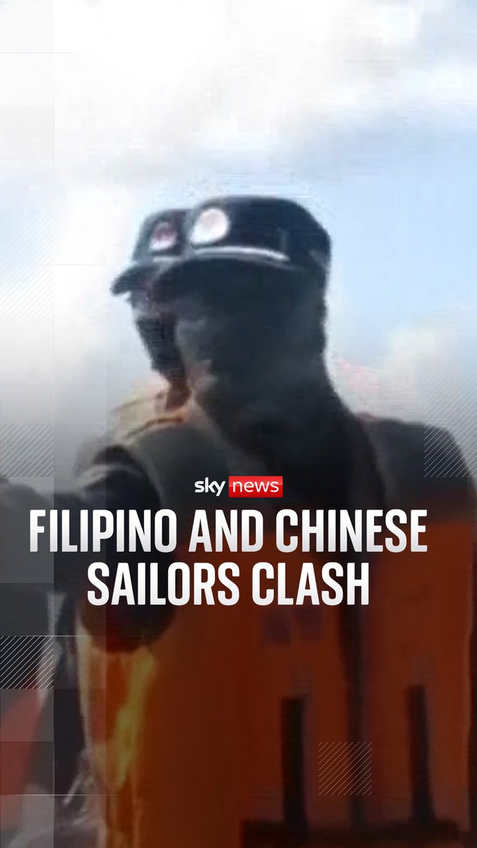 Filipino sailors accuse Chinese sailors of going aboard their motorboat and attacking them with wooden batons on the South China Sea.