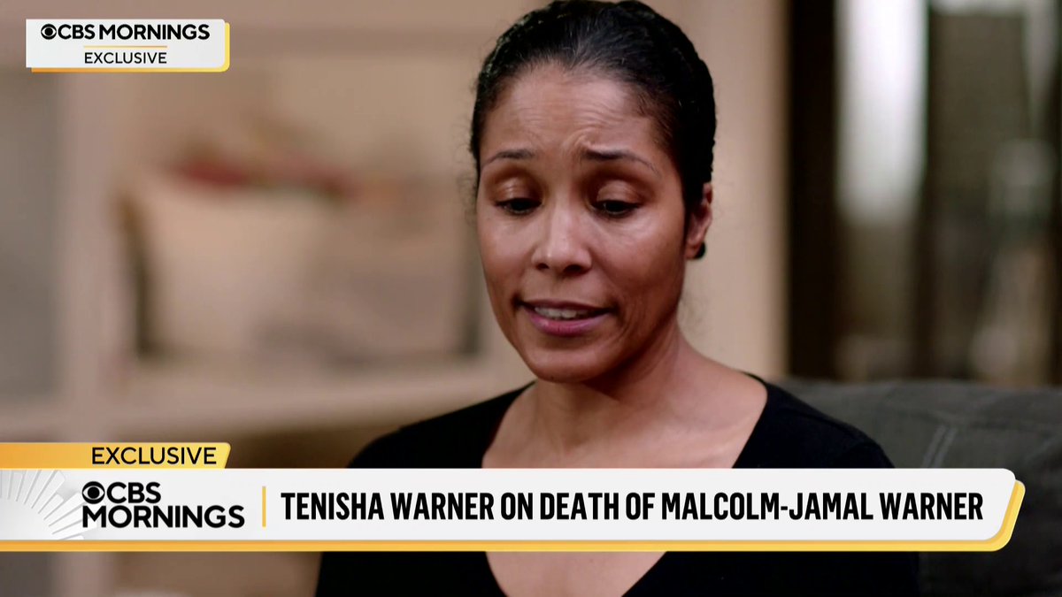 “It’s been the biggest loss for all of us”: Tenisha Warner sat down exclusively with Gayle King ahead of the first anniversary of her husband Malcolm-Jamal Warner’s death from accidental drowning in Costa Rica. Their full interview airs tomorrow. On Monday, Warner filed a lawsuit that seeks to recover over a million dollars from the family trust, which is controlled by Malcolm's mother, Pamela Warner. During the interview, which was conducted before the lawsuit was made public, Gayle asked Tenisha about her relationship with Pamela.
