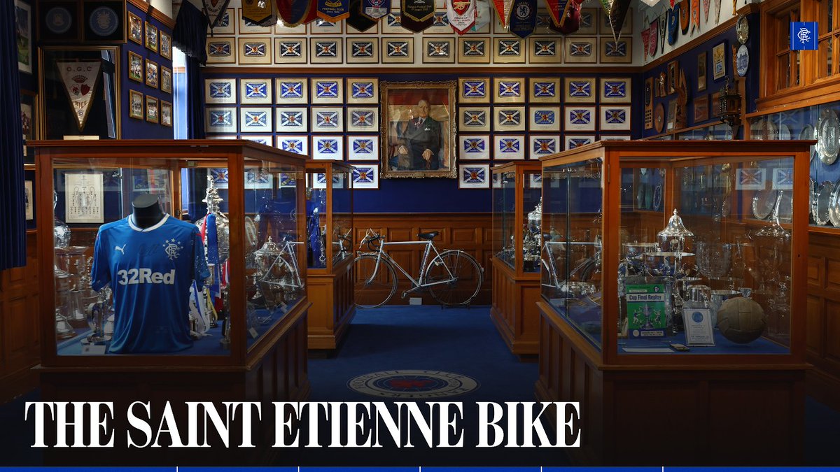 🚲 It's one of the most iconic items in the Ibrox Trophy Room, but what is the story behind the AS Saint-Étienne bike? You can see our vast array of interesting artefacts by booking an Ibrox Tour today: