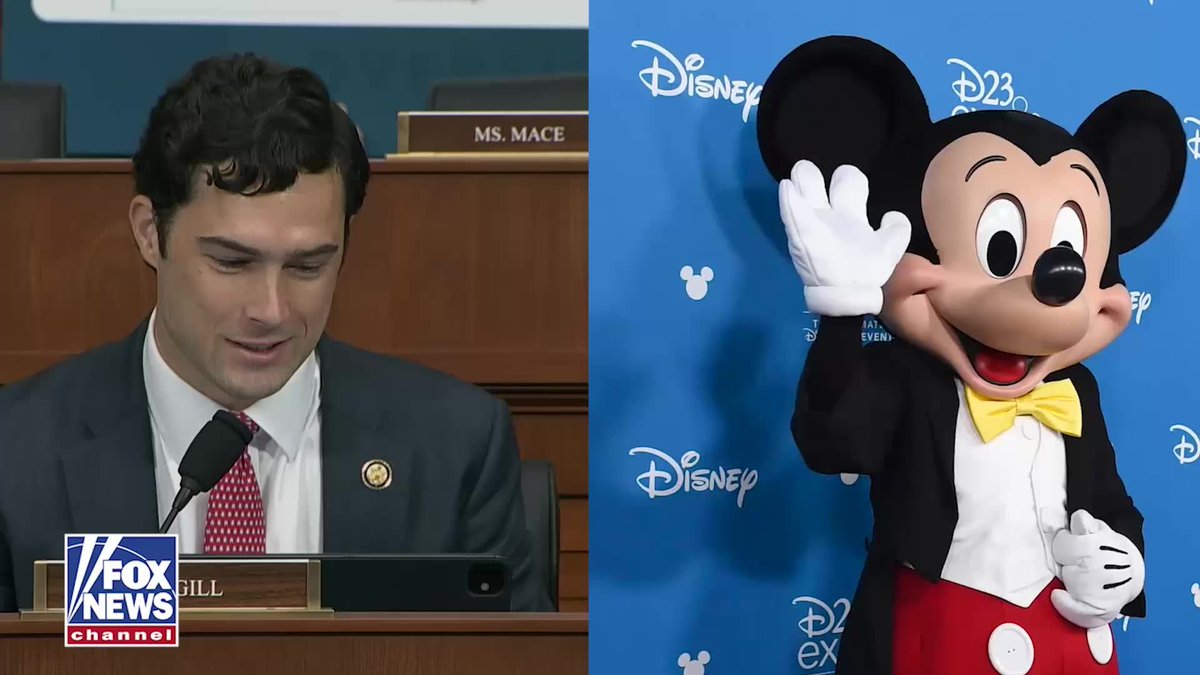 “Is Mickey Mouse racist?” That’s the question Congressman Brandon Gill asked Smithsonian Director Anthea Hartig point-blank during a House hearing Tuesday. The director faced pointed questions from House Republicans over "woke" exhibits and materials, including a display linking Mickey Mouse to racism.
