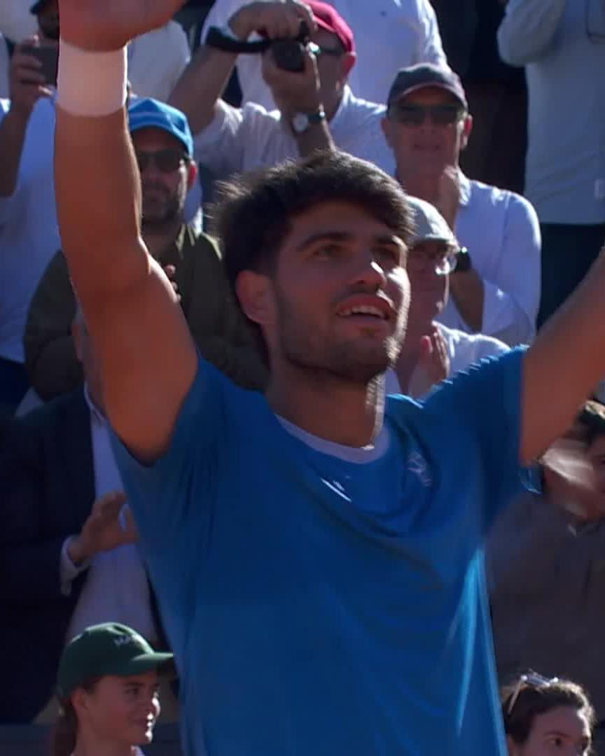 Crazy to think the last point of tennis we saw from Carlos Alcaraz was him ripping a forehand winner crosscourt in front of adoring Spanish fans. Little did we know he'd be forced to withdraw from all tournaments for the foreseeable future... 🥲