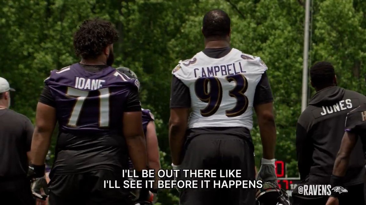 .Calais Campbell imparting wisdom Wired tonight ➡️