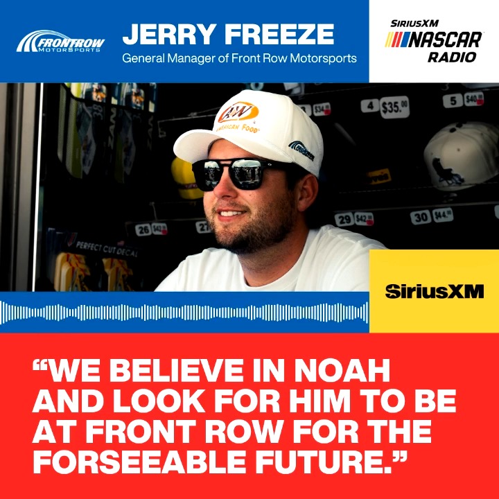 .Front Row Motorsports General Manager Jerry Freeze provides an update on Noah Gragson's future with the team for 2027. 🗣️ "We're working through the last details in his agreement [...] I look for something out of us in a few weeks on that." More →