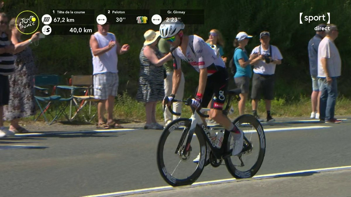#TDF2026 / Cette image de 🇬🇧 Adam Yates (UAD) complètement à l’arrêt, c’est fou et incompréhensible ! #LesRP