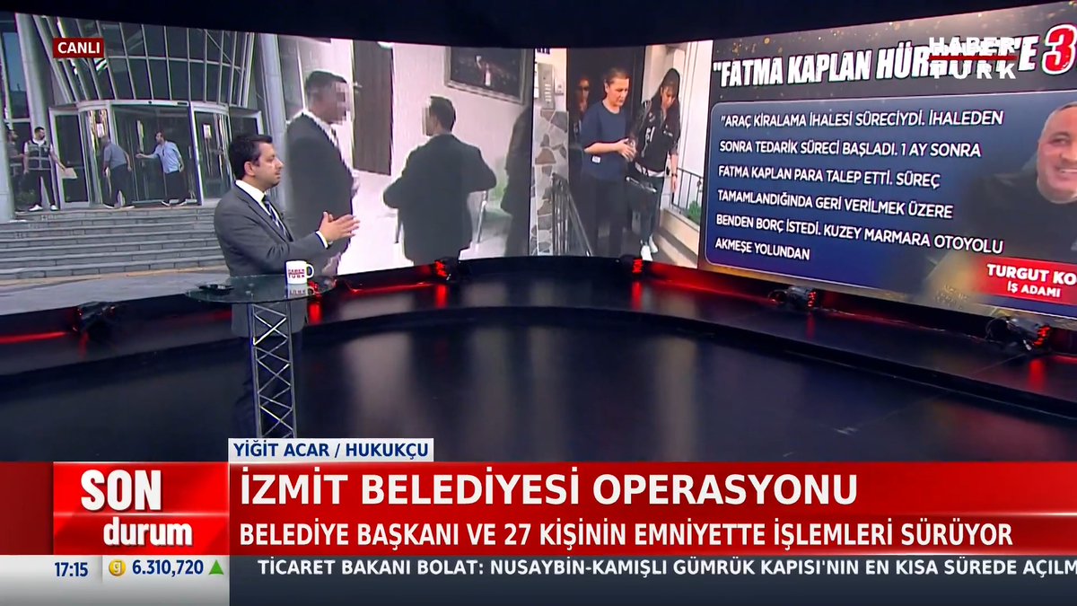 📌İzmit Belediyesi operasyonu: Belediye Başkanı ve 27 kişinin emniyette işlemleri sürüyor. Hukukçu Yiğit Acar #HabertürkManşet'te Zülfikar Ali Aydın'a değerlendirdi.