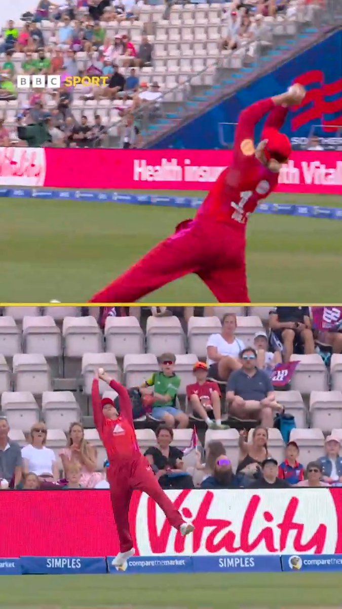Southern Brave's Lizelle Lee was gaining momentum until Welsh Fire's Georgia Voll took a great grab on the boundary 👏 #BBCCricket #TheHundred