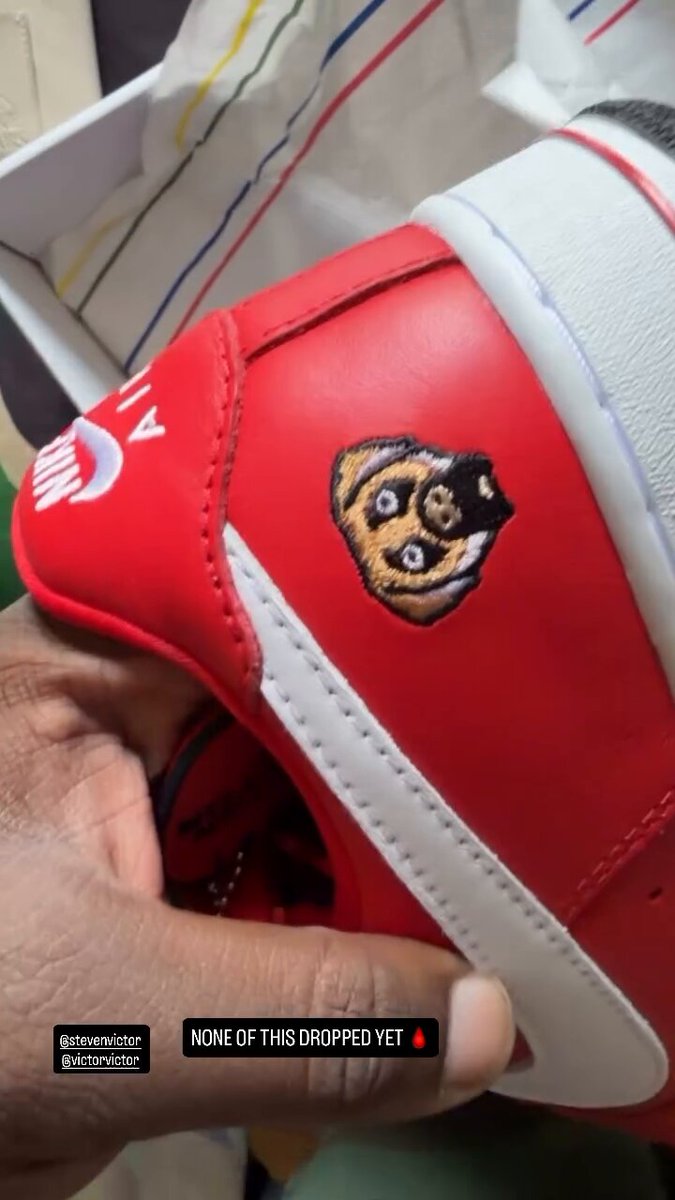 Victor Victor x Nike Air Force 1 Low ‘01 "University Red" 🐶🔴 • $150 • Fall 2026