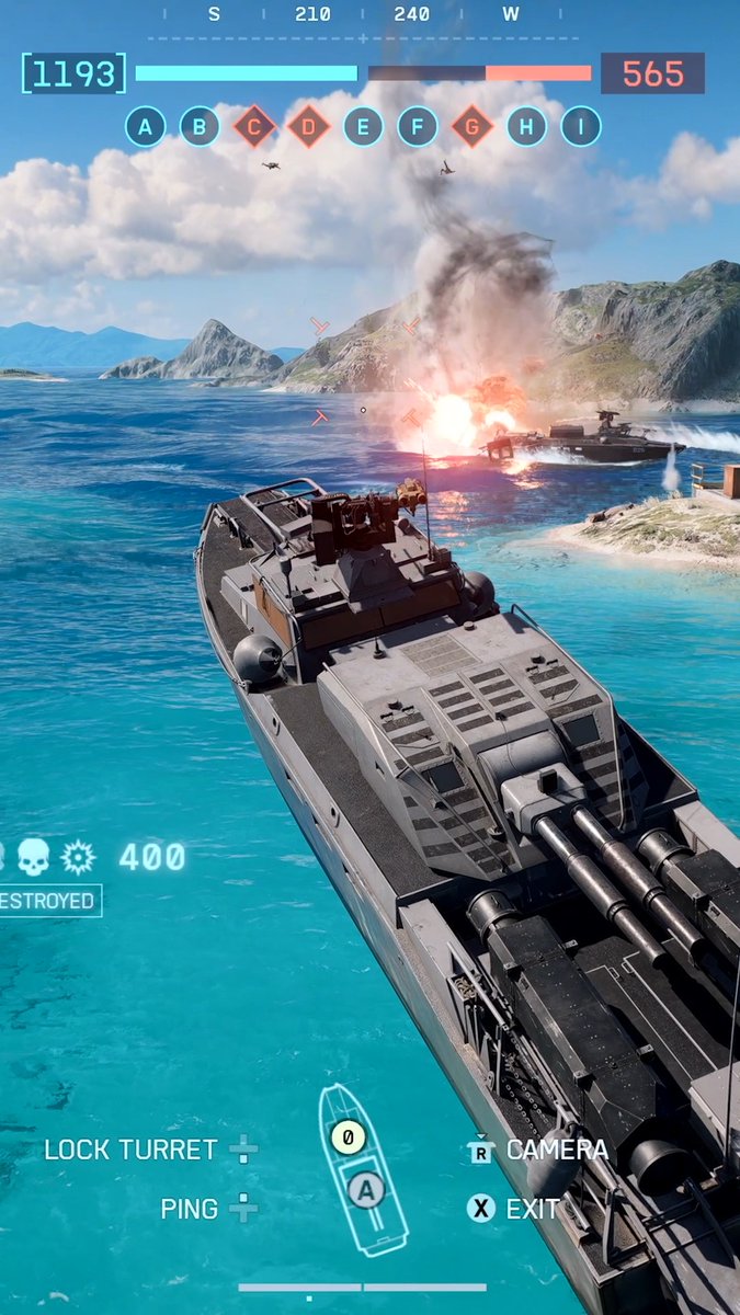 The RCB-90 is more than a patrol boat 🚤 🎯 Guide torpedoes with your target reticle. 💥 Use the 120mm Mortar for indirect fire. 🔫 The 30mm Chain Gun tears through vehicles and infantry. 🚀 Anti-Aircraft Rockets help defend the skies.