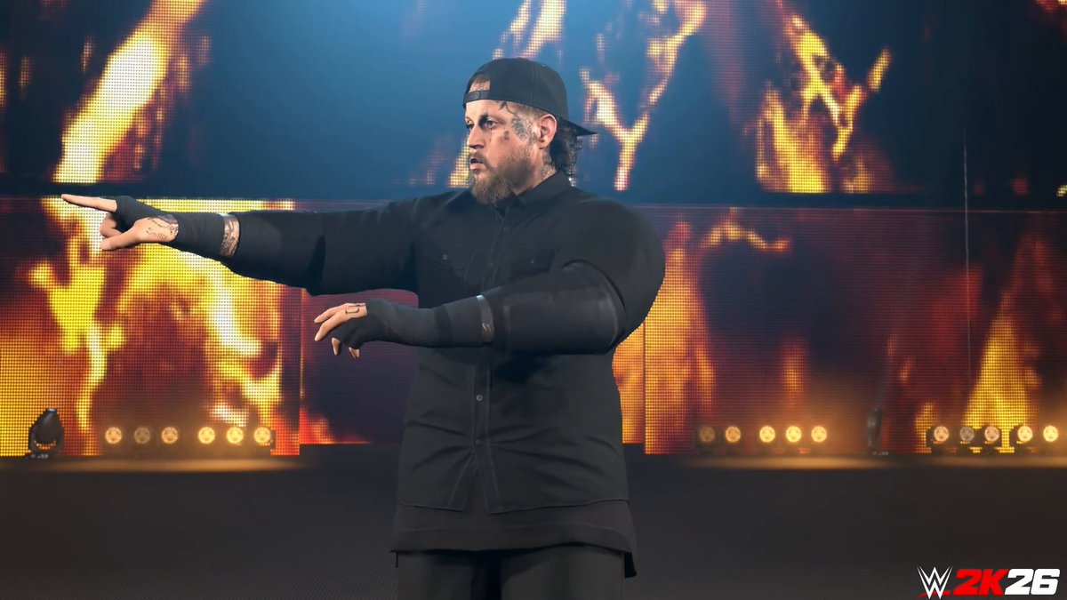 Jelly Roll, the chart-topping artist and lifelong WWE fan has officially entered the ring. 🎤 Coming to Ringside Pass Season 4 Premium Track later today! #WWE2K26