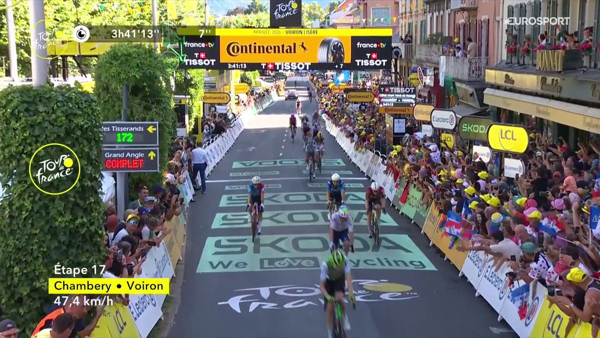 🚴🇫🇷 | Wát een lead-out van Mathieu van der Poel! Jasper Philipsen blijft rustig en krijgt dan toch zijn verdiende etappezege! 😍 #TDF2026 Koers 👀 HBO Max