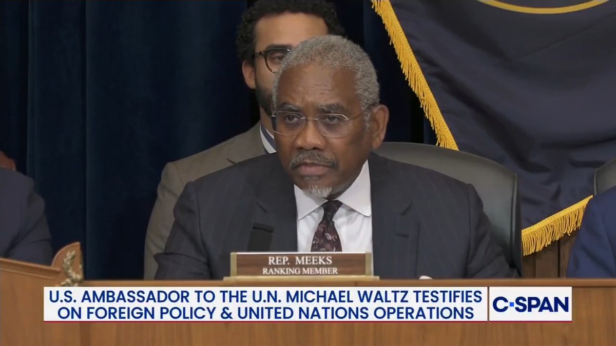 .Rep. Gregory Meeks opening statement on the U.S. relationship with the United Nations: "Rather than strengthening America's leadership within the U.N. System, this administration has surrendered it."