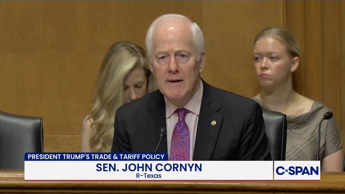 U.S. Trade Rep. Greer answers Sen. Senator John Cornyn (R-TX) about U.S. access to Chinese rare earth metals: "We are getting a flow of critical minerals from China — it's not as much as we would want, it's not at the pace we would want, but we are getting them."