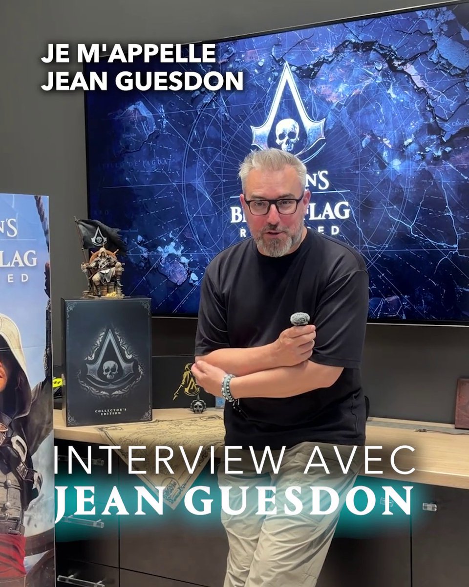 Il a travaillé sur le 1er Assassin's Creed Black Flag et la Confrérie n'a pas de secrets pour lui... 👀🦅 Rencontre avec Jean Guesdon, directeur de contenu de la marque Assassins Creed ! 🎙️