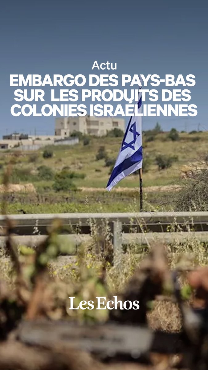 ❌ Les Pays-Bas vont interdire, dès le 22 septembre, l'importation et la commercialisation des produits issus des colonies israéliennes en territoires palestiniens occupés. C’est le premier État membre de l’Union européenne à prendre une décision de cette ampleur.
