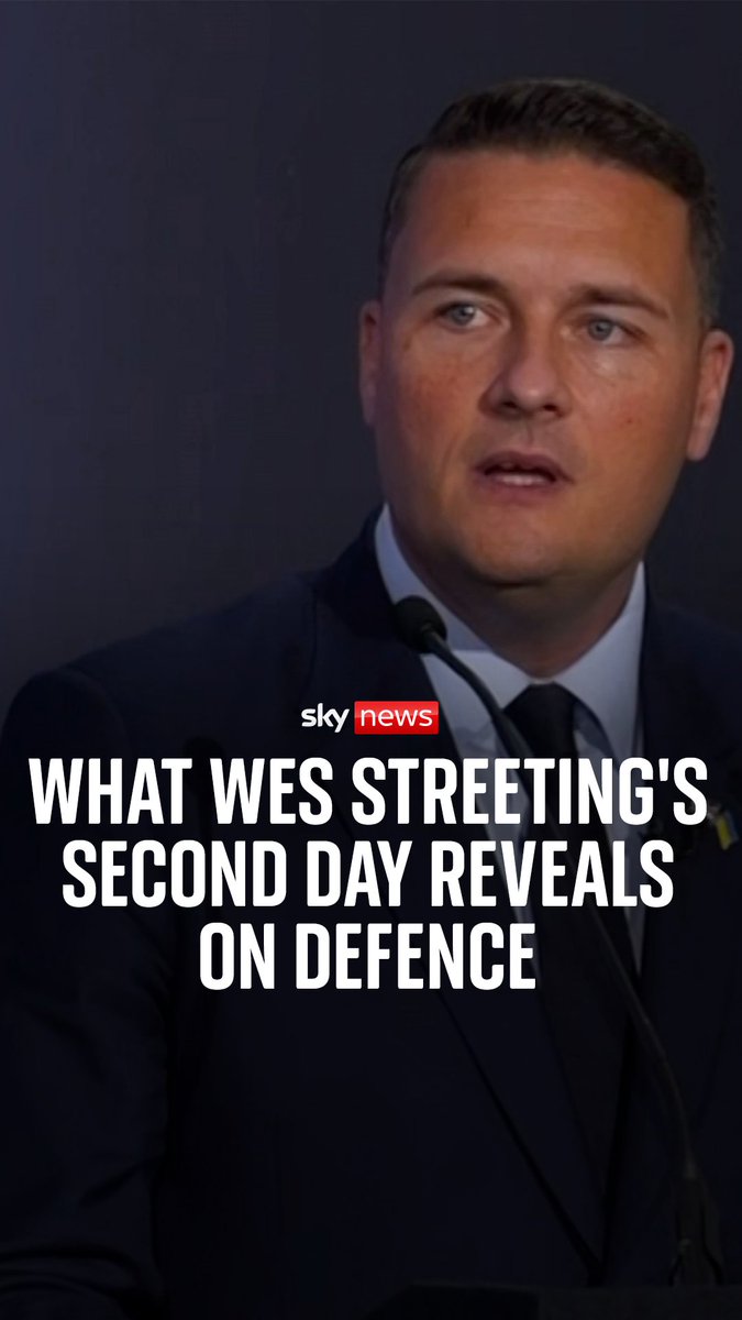 New defence secretary Wes Streeting set out his vision for rearming Britain's military, backing new technologies and signalling support for fresh investment in defence. But questions over his previous comments on Israel also followed him Sky's Deborah Haynes reports