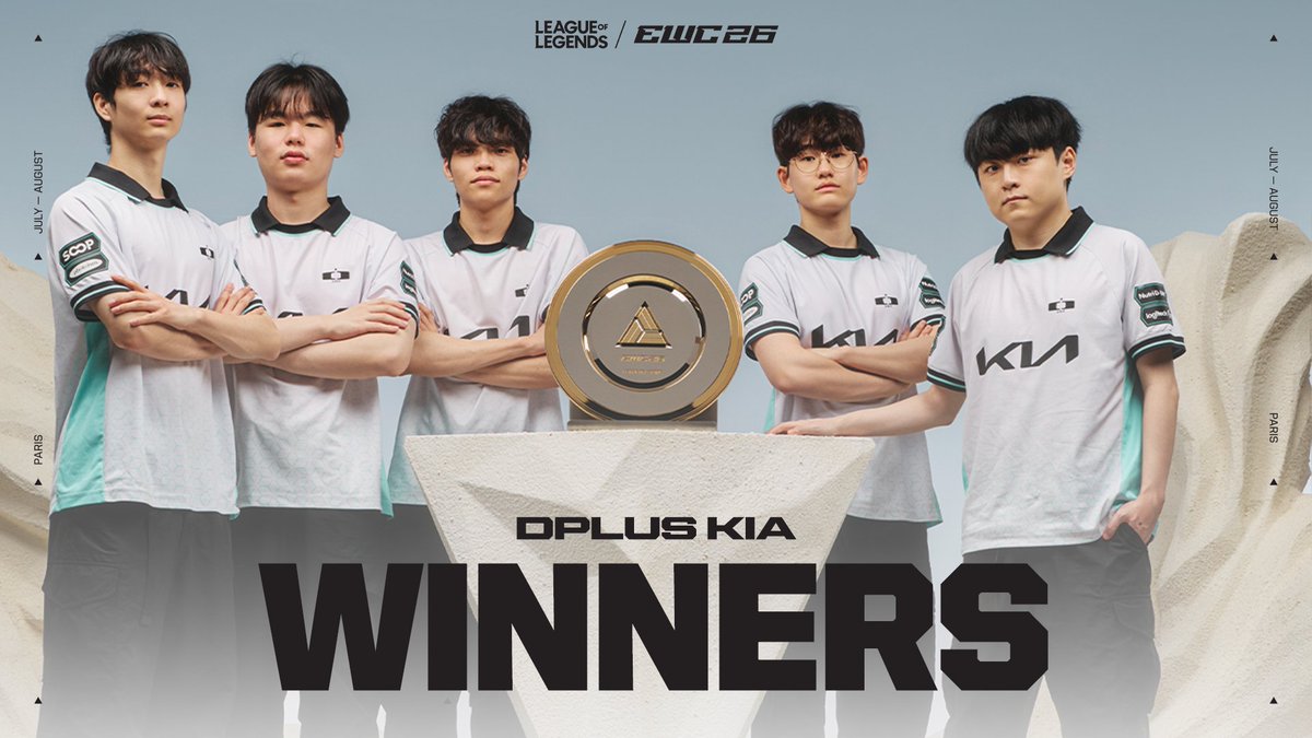 They've been waiting for this moment, and it finally came to them in Paris. Congratulations Dplus Kia 🏆