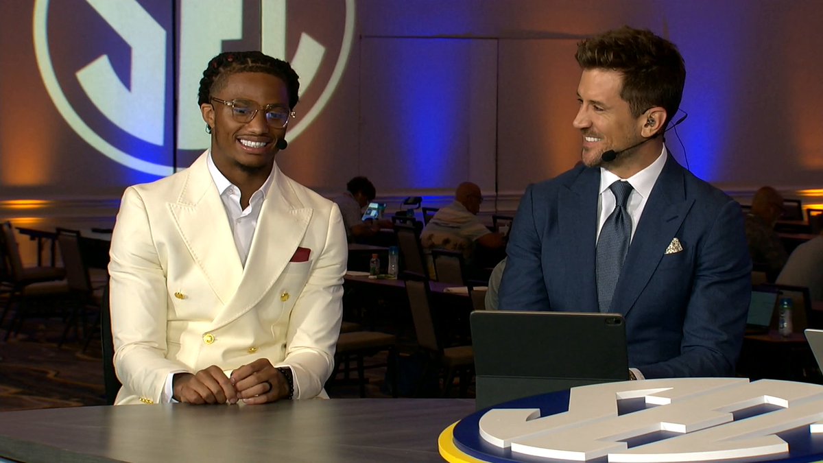 Ryan Coleman-Williams got married on Juneteenth. Nick Saban &amp; Roman Harper gave him some marriage advice at SEC Media Days ❤️