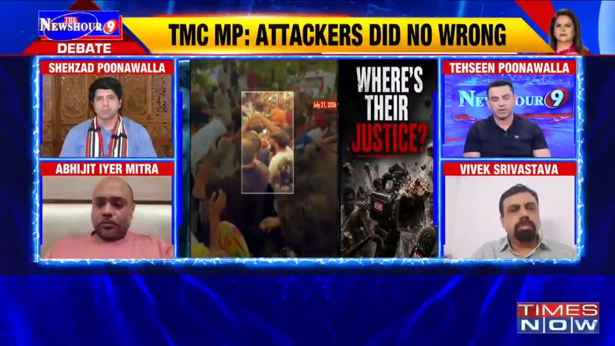 Journos Assaulted, Then Blamed The person who pepper-sprayed police is still roaming free. Why has he not been arrested yet? He should be charged with NSA..: Abhijit Iyer-Mitra @TheNewshour | @NavikaKumar