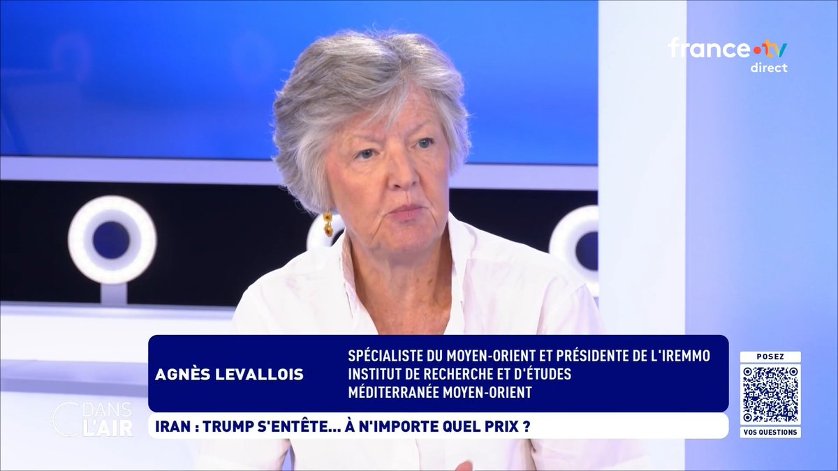 "L’Iran s’est interdit de faire la bombe nucléaire, prétend ne pas la faire et ment depuis vingt ans. C’est un problème s’il viole ce traité sans le dire. C’est bien ce qu’on lui reproche". Agnès Levallois, Dominique Trinquand et Bruno Tertrais, dans #cdanslair