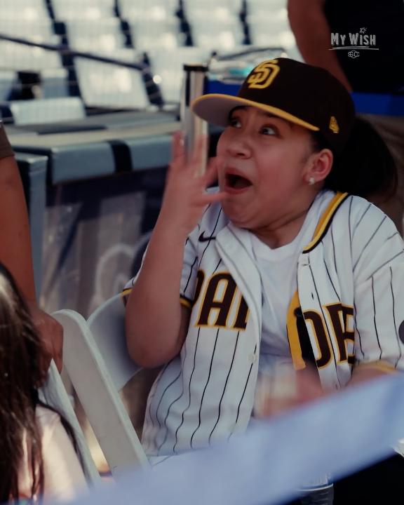 Her one wish was to meet her favorite player Fernando Tatis Jr. 🥺 Make-A-Wish America Victoria García's smile is one the San Diego Padres will never forget.