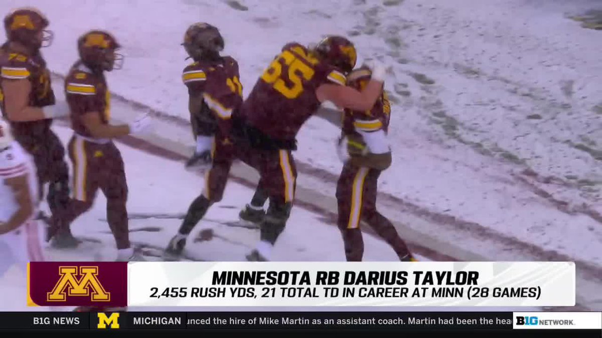 "There really was no reason for me to leave." RB Darius Taylor on returning for his fourth year at Minnesota Football 👇 #B1GToday