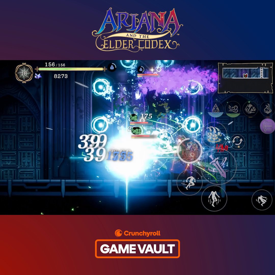 A magical librarian. Seven corrupted storybooks. One chance to restore the world's lost magic. 📖✨ Jump into Ariana and the Elder Codex—a gorgeous 2D action RPG where every page is an adventure. Play now in Crunchyroll Game Vault with your Mega or Ultimate membership.